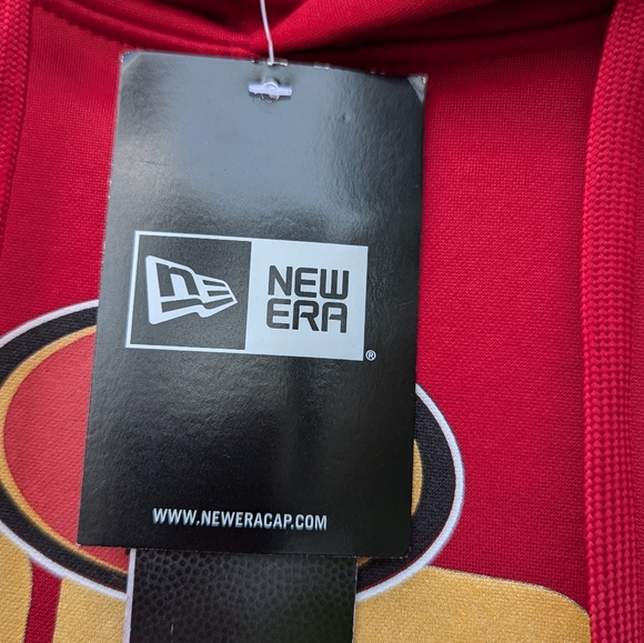 San Francisco 49rs Polyester Hoodie Swearshirt, XXL New Era with tags - Picture 3 of 6